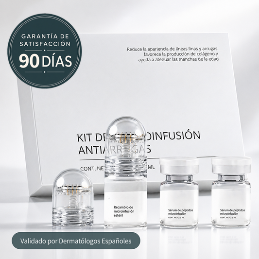 Microinfusión antiedad en casa para una piel más firme, luminosa y suave